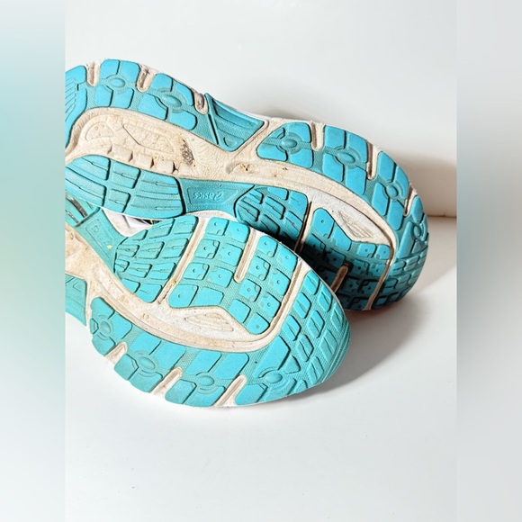 ASICS Women's Sneakers - Silver and Aqua - Picture 8 of 9